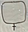 Stainless steel Thick Cross necklace (50cm)