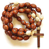 Light Brown Wooden Rosary