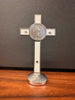 St Benedict Metal Standing Crucifix 8cm