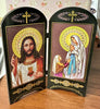WOOD DOUBLE SIDE STANDING ICON