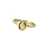 ROSARY RING WITH MARY ON OVAL MEDIUM GOLD OR SILVER PLATED