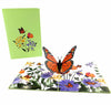Orange Butterfly pop up card