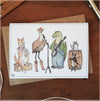 Australian illustrated elements Greeting Cards