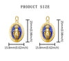 Alloy Gold Miraculous Mary Medal