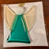 Hanging glass angel decoration