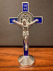 St Benedict Metal Standing Crucifix 8cm