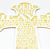 LORD’S PRAYER GOLD WALL CROSS