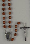 Lourdes Water Wooden Rosary