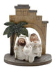 CHILDRENS HOLY FAMILY ALL-IN-ONE NATIVITY 8CM