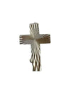 COLLAR CROSS GOLD or SILVER STRAITED