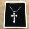 Clubbed Cross Pendant with Chain and Box