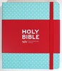 NIV Journalling Bible Mint Polka Dot With Elastic Band British Edition