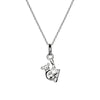 Sterling silver koala pendant necklace