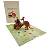 Color Pop Cards Kangaroo Christmas Delivery