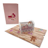 Color Pop Cards Pink Baby Cot Pop Up Card