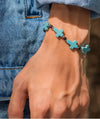 Turquoise cross bracelet