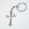 Silver Plated Crucifix key ring