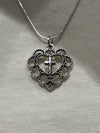 Sacred heart Necklace stealing silver chain (60cm)