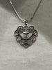 Sacred heart Necklace stealing silver chain (60cm)