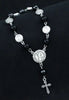 St Benedict black and silver beads bracelet