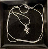 Little cross snake chain necklace 60cm