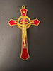 St Benedict Metal Hanging wall Crucifix 12cm