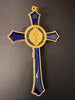 St Benedict Metal Hanging wall Crucifix 12cm