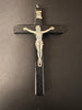 Black wood Hanging wall Crucifix 12cm