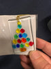 Mosaic glass tree square decoration