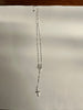 Sterling silver rosary necklace with cross