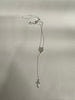 Sterling silver rosary necklace with cross