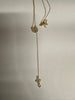Sterling silver rosary necklace with cross