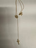 Sterling silver rosary necklace with cross
