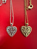 Premium Brass gold plated marigold heart pendant necklace