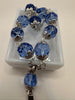 8MM CRYSTAL BEADS CAR ROSARY BLACK, BLUE, GOLD OR CRYSTRAL CLEAR