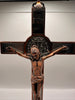 Metal Crucifix on stand- Metal and Bronze