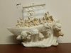 WHITE POLYRESIN LAST SUPPER ON THE BOAT STATUE