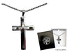 GIFTS OF FAITH NECKLACE AND CROSS BOXED - POLISH STAINLESS STEEL - 42MM