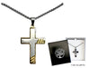 GIFT OF FAITH - NECKLACE AND CROSS GOLD BOXED - STAINLESS STEEL- 35MM