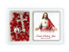 Catholic Rosary - SACRED HEART OF JESUS AND PLAQUE