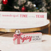 Christmas decoration- wooden table top signs with bell