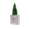 MERRY CHRISTMAS - table top figurine - Believe in the miracle of Christmas