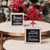 MERRY CHRISTMAS - table top figurine - Snow Flake