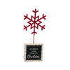 MERRY CHRISTMAS - table top figurine - Snow Flake