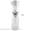 30cm Glass Tube Candleholder with Butterfly Suncatcher - Silver Top