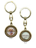 KEYRING - GOLD ST CHRISTOPHER / PROTECT US