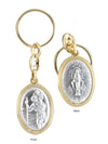 KEYRING 2 SIDED / ST CHRISTOPHER / MIRACULOUS