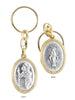 KEYRING 2 SIDED / ST CHRISTOPHER / MIRACULOUS