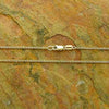 45cm 9ct Gold Diamond Cut Curb Chain 1.5mm Wide