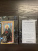 MEDAL AND HOLY PICTURE CARD – PRAYER TO ST BENEDICT